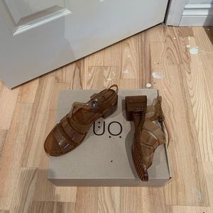 Sparkly jelly sandals